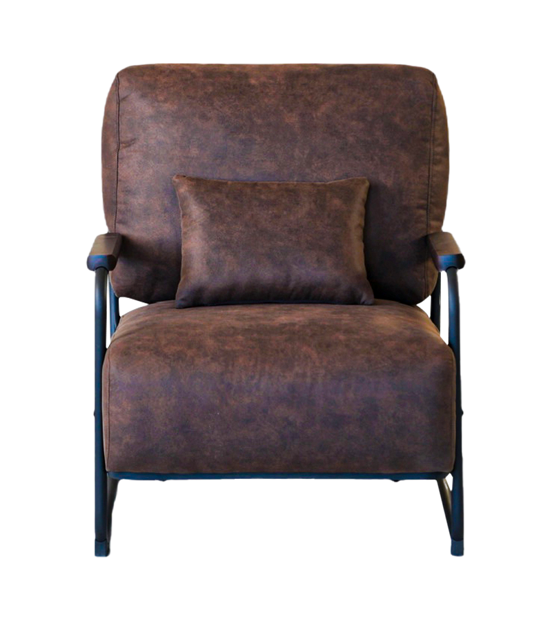 AN302 レトロインダストリアルスタイルアイアンソファシングルチェア