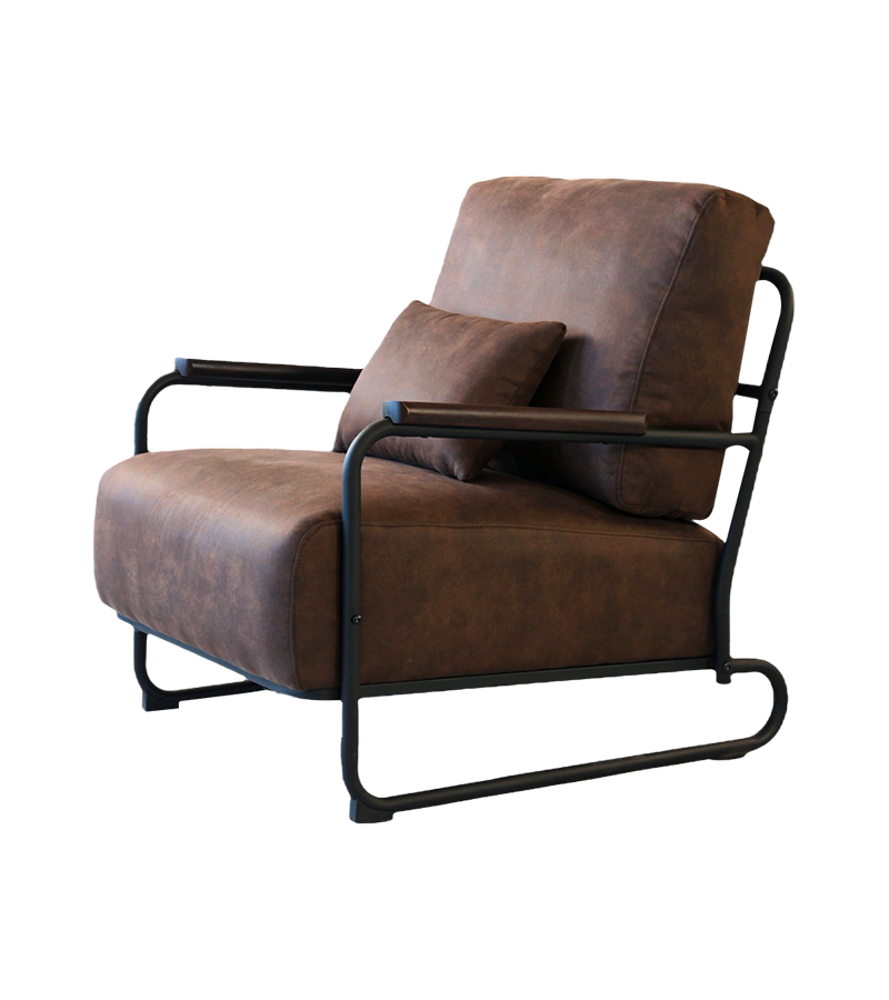 AN302 レトロインダストリアルスタイルアイアンソファシングルチェア