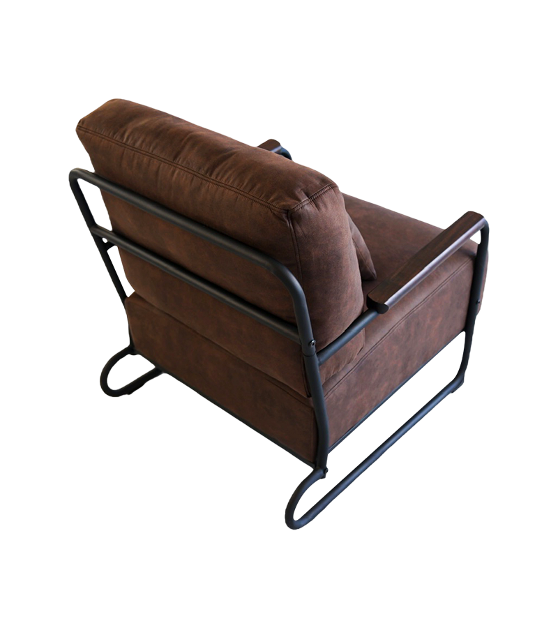 AN302 レトロインダストリアルスタイルアイアンソファシングルチェア